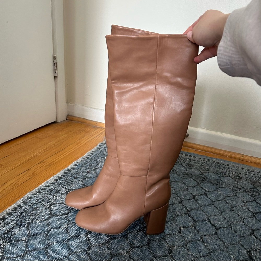 Madden Girl Tan Heeled Boots